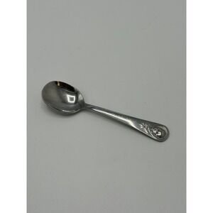 Vintage Gerber Baby Infant Spoon ONEIDA‎ Stainless Engraved  Elizabeth 6-27-81